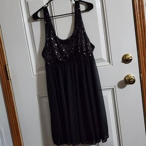 Apt 9 Black Sequin Sleeveless Dress